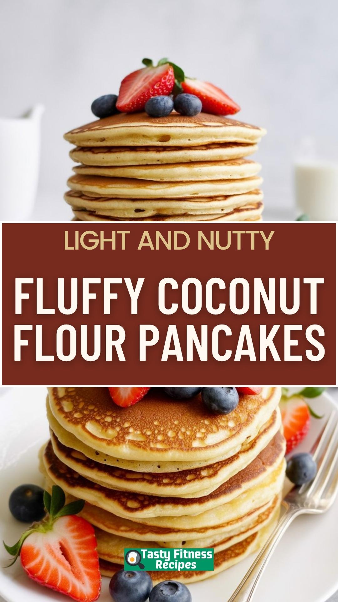 EASY Fluffy Coconut Flour Pancakes