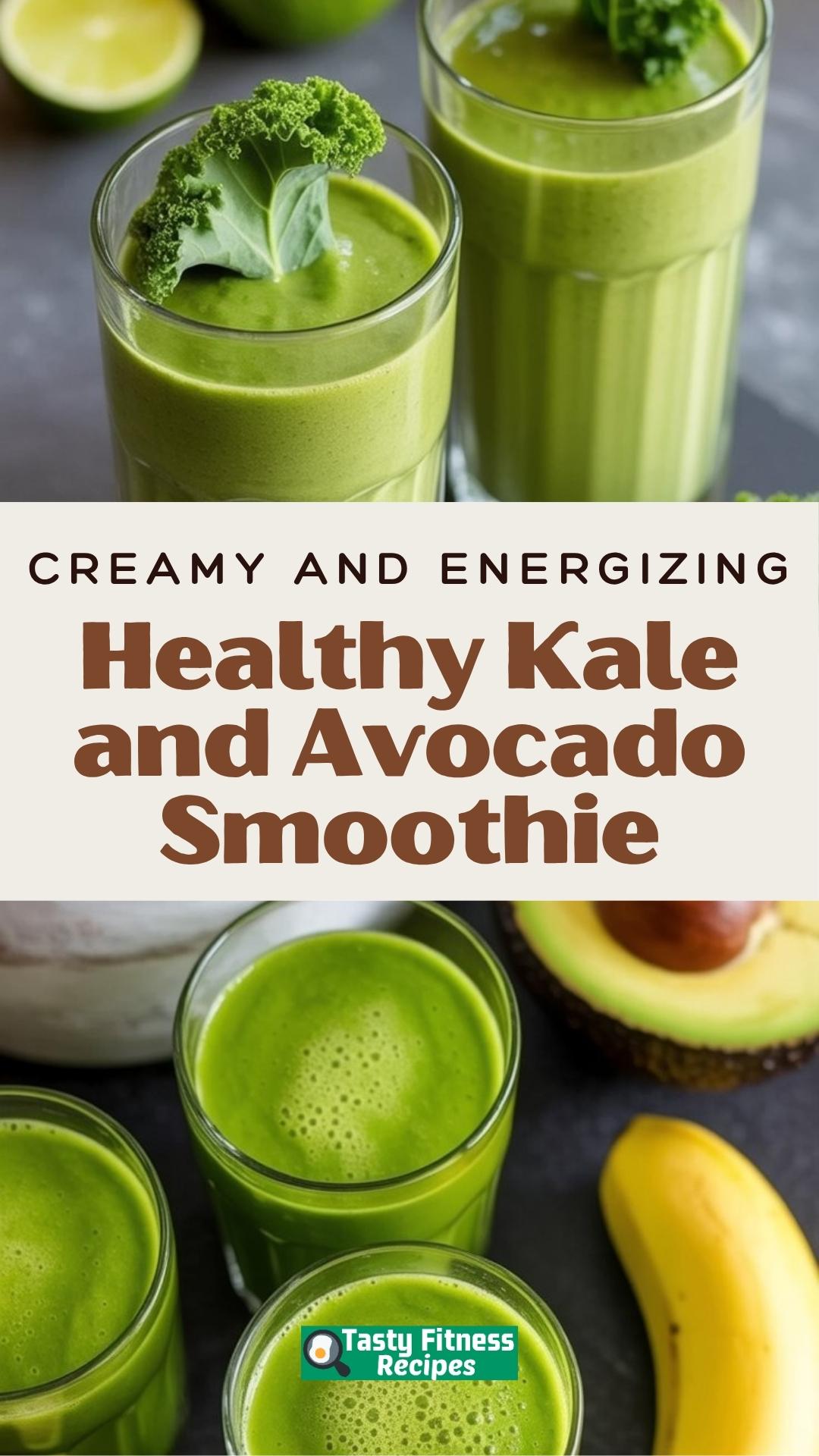 EASY Healthy Kale and Avocado Smoothie