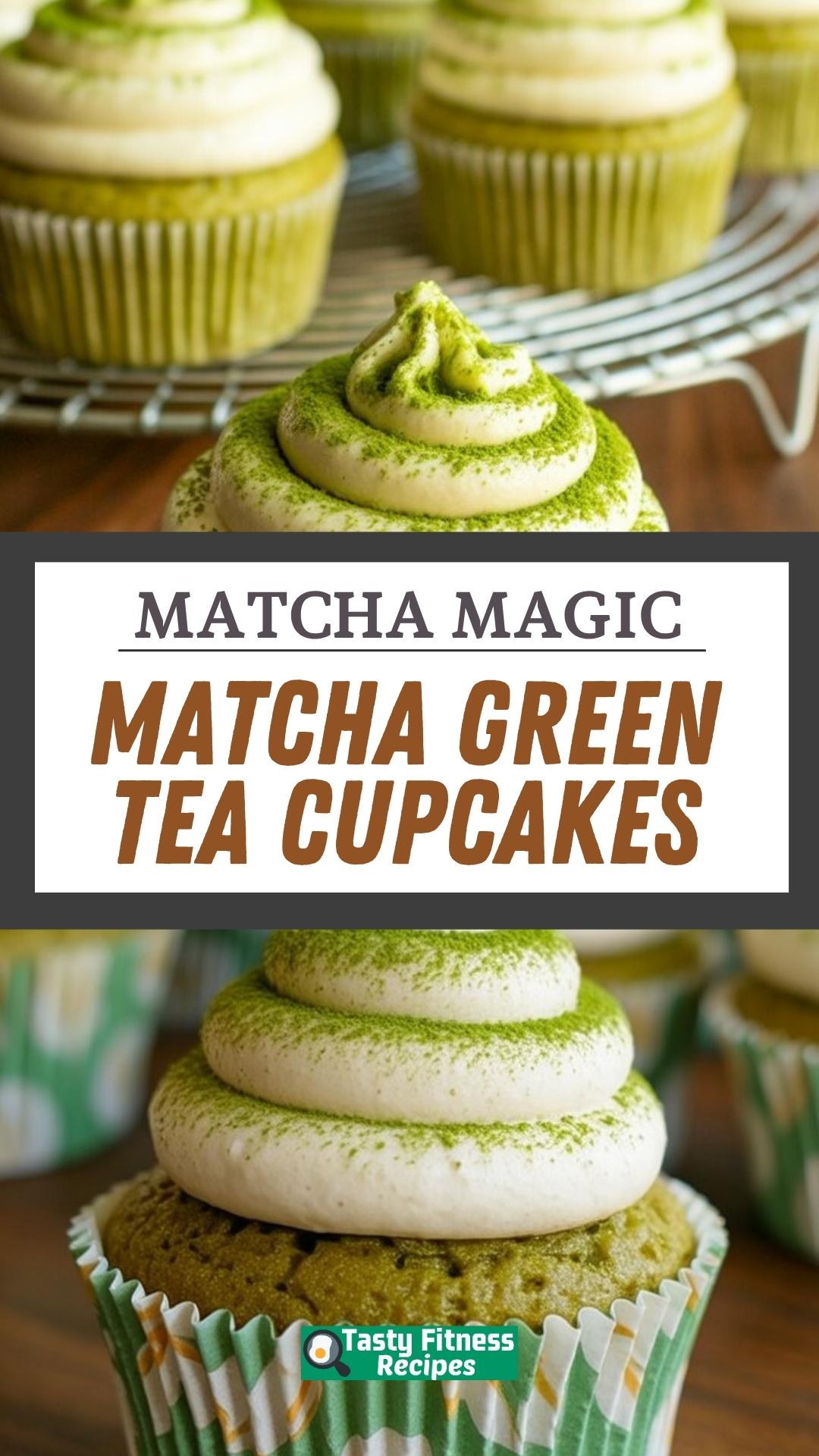 EASY Matcha Green Tea Cupcakes