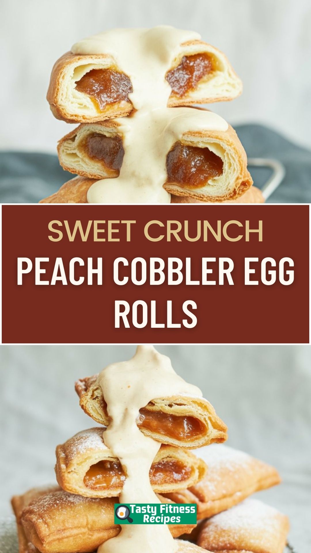 EASY Peach Cobbler Egg Rolls