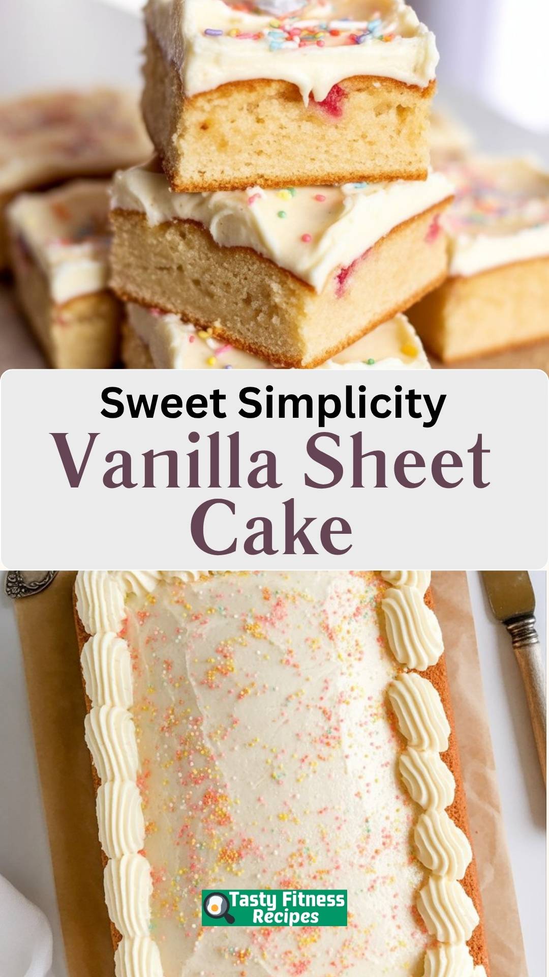 EASY Vanilla Sheet Cake