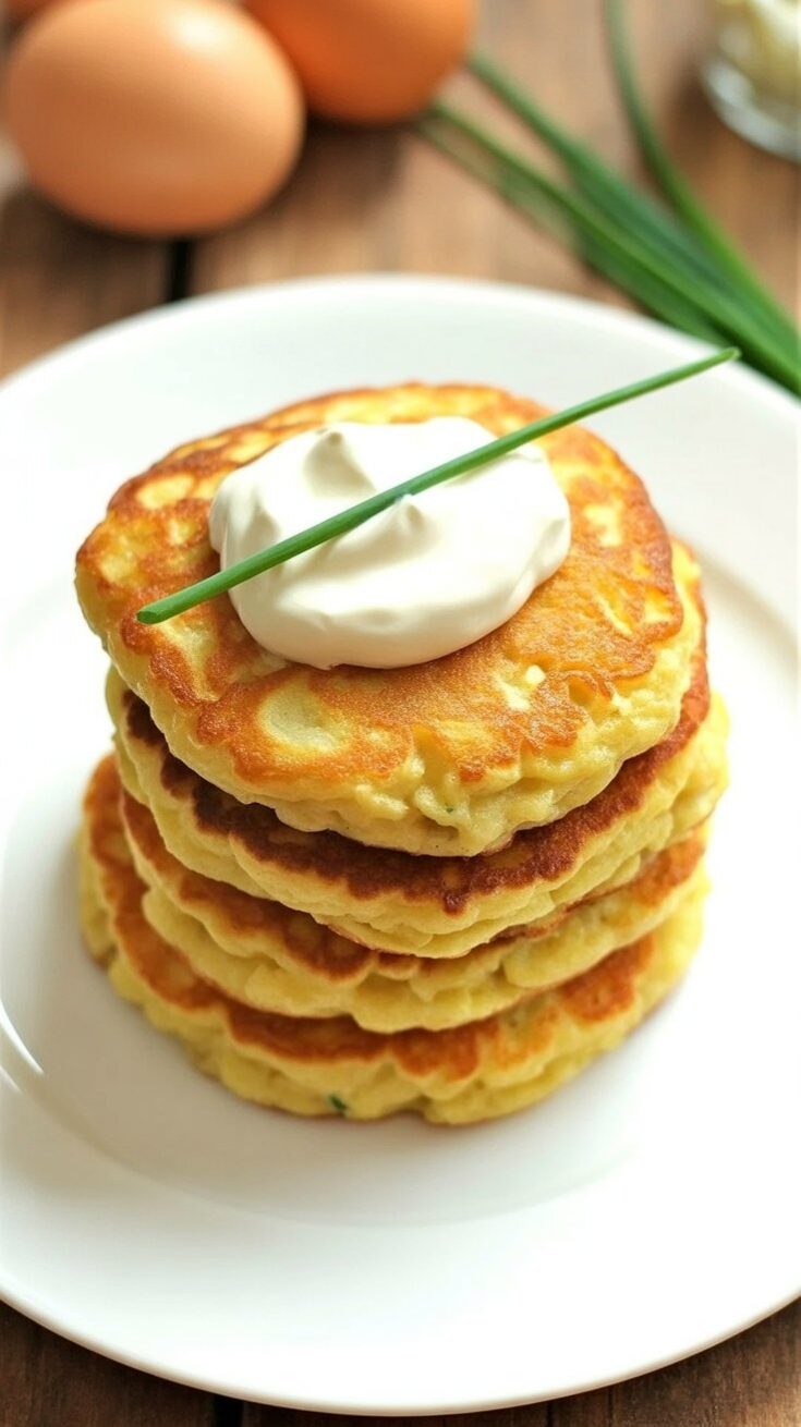 Egg and Cheese Pancakes