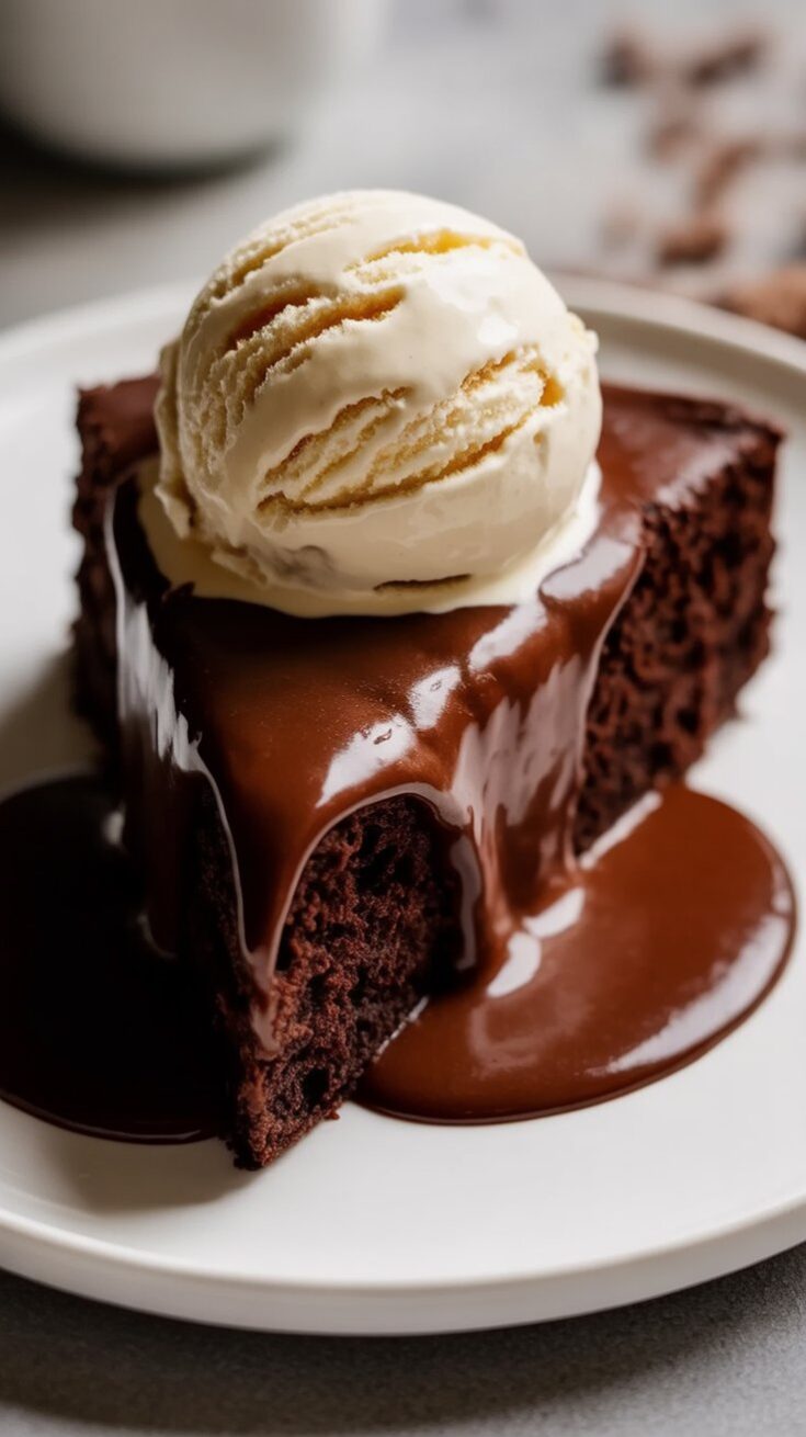Hot Chocolate Fudge Cake