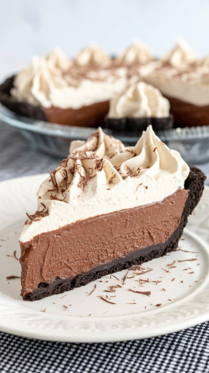 No Bake Chocolate Pudding Pie