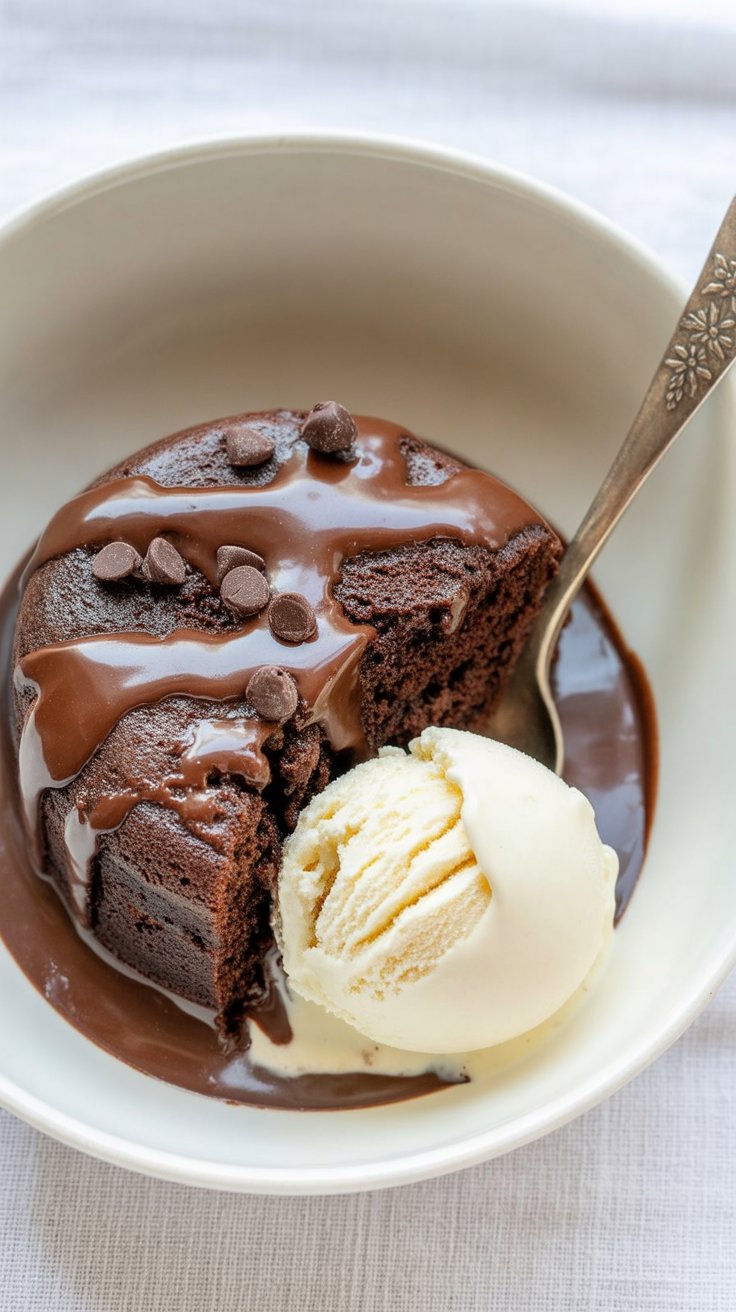 One-Minute Microwave Brownie