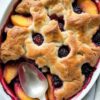 Peach Blackberry Cobbler