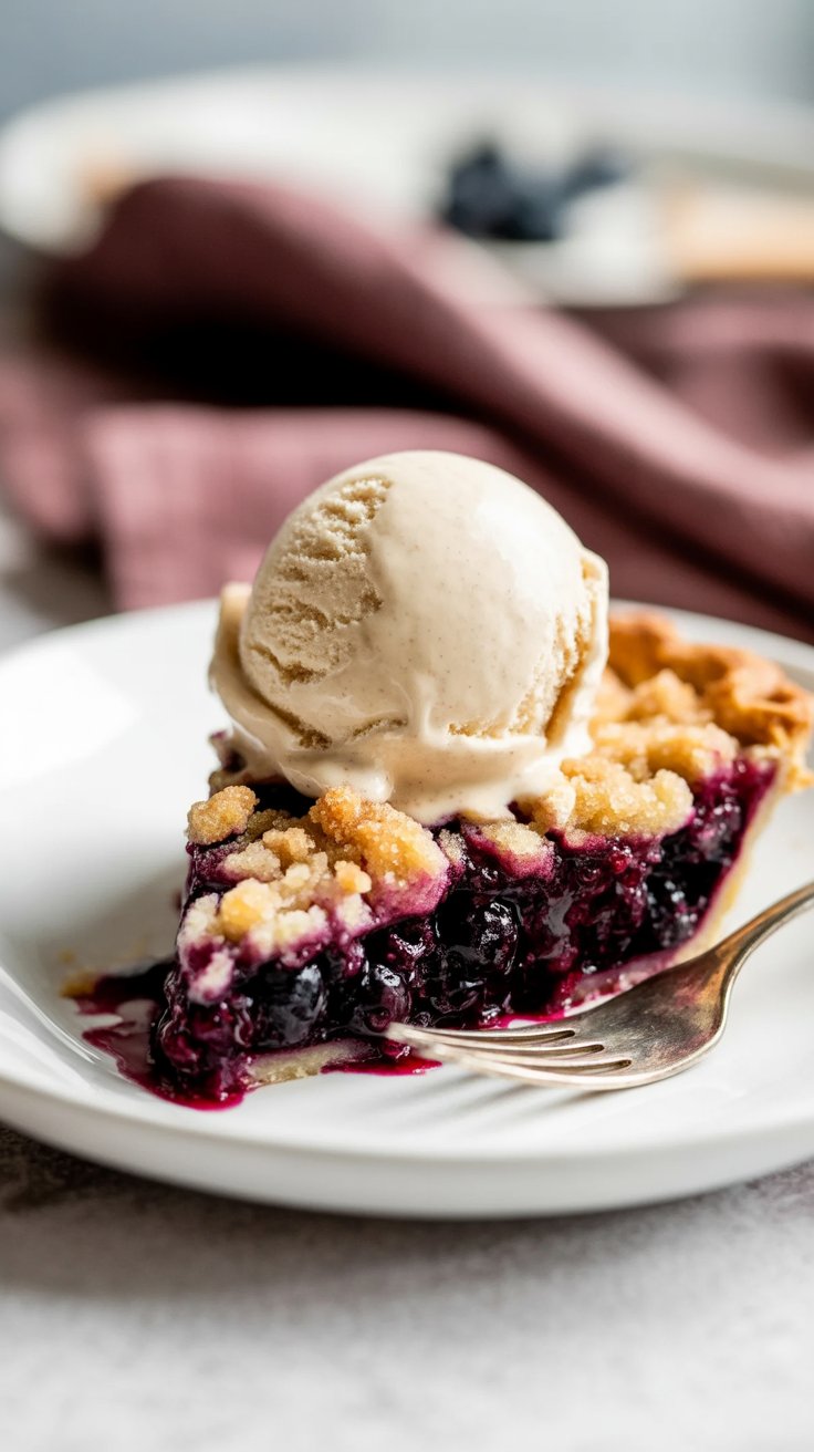 best Blueberry Crumble Pie