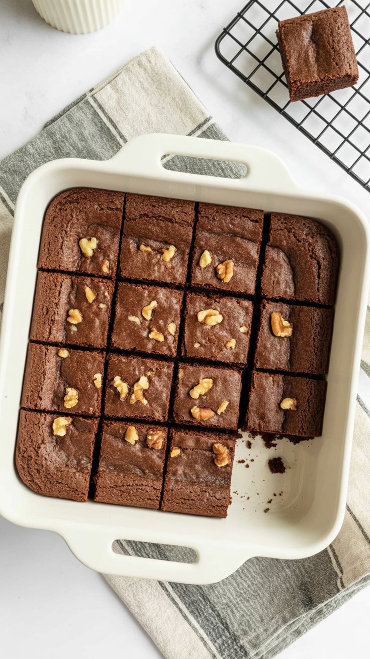 best Classic Fudge Walnut Brownies