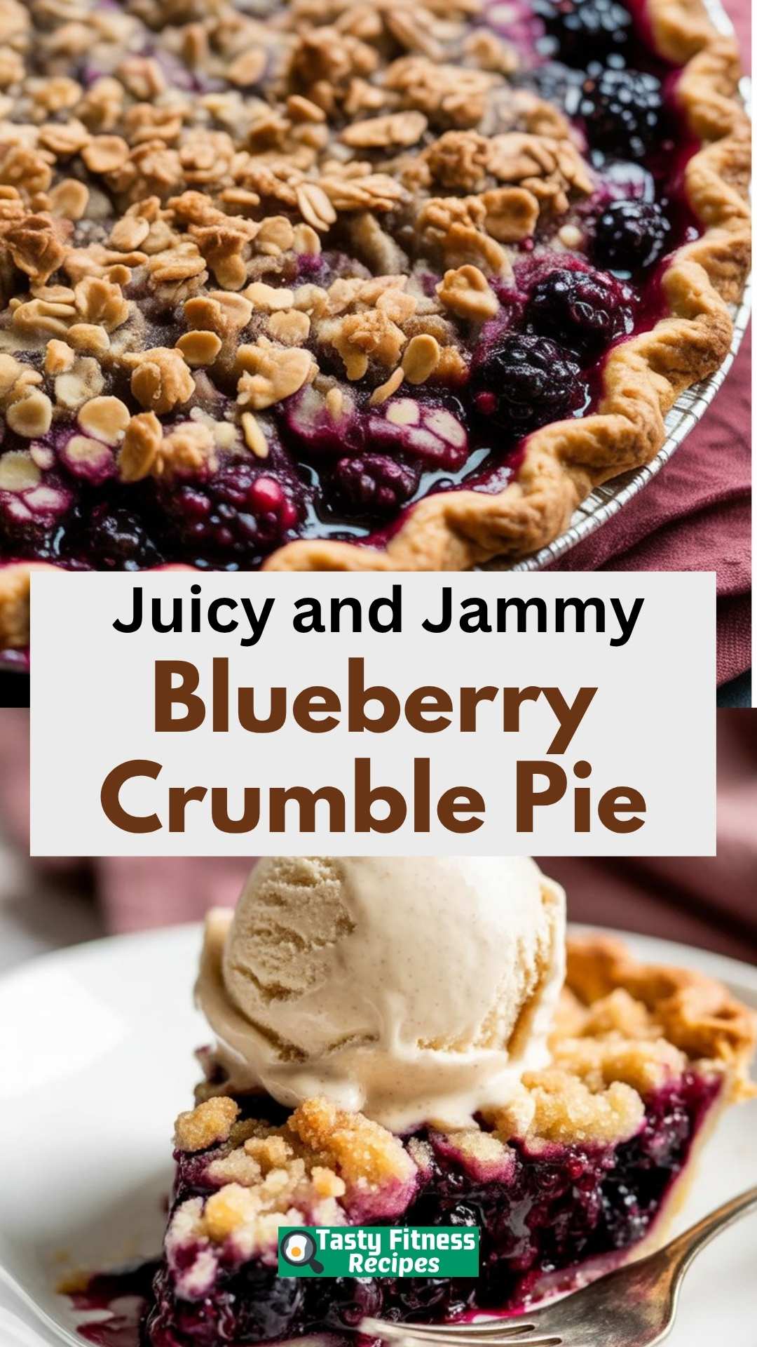 easy Blueberry Crumble Pie