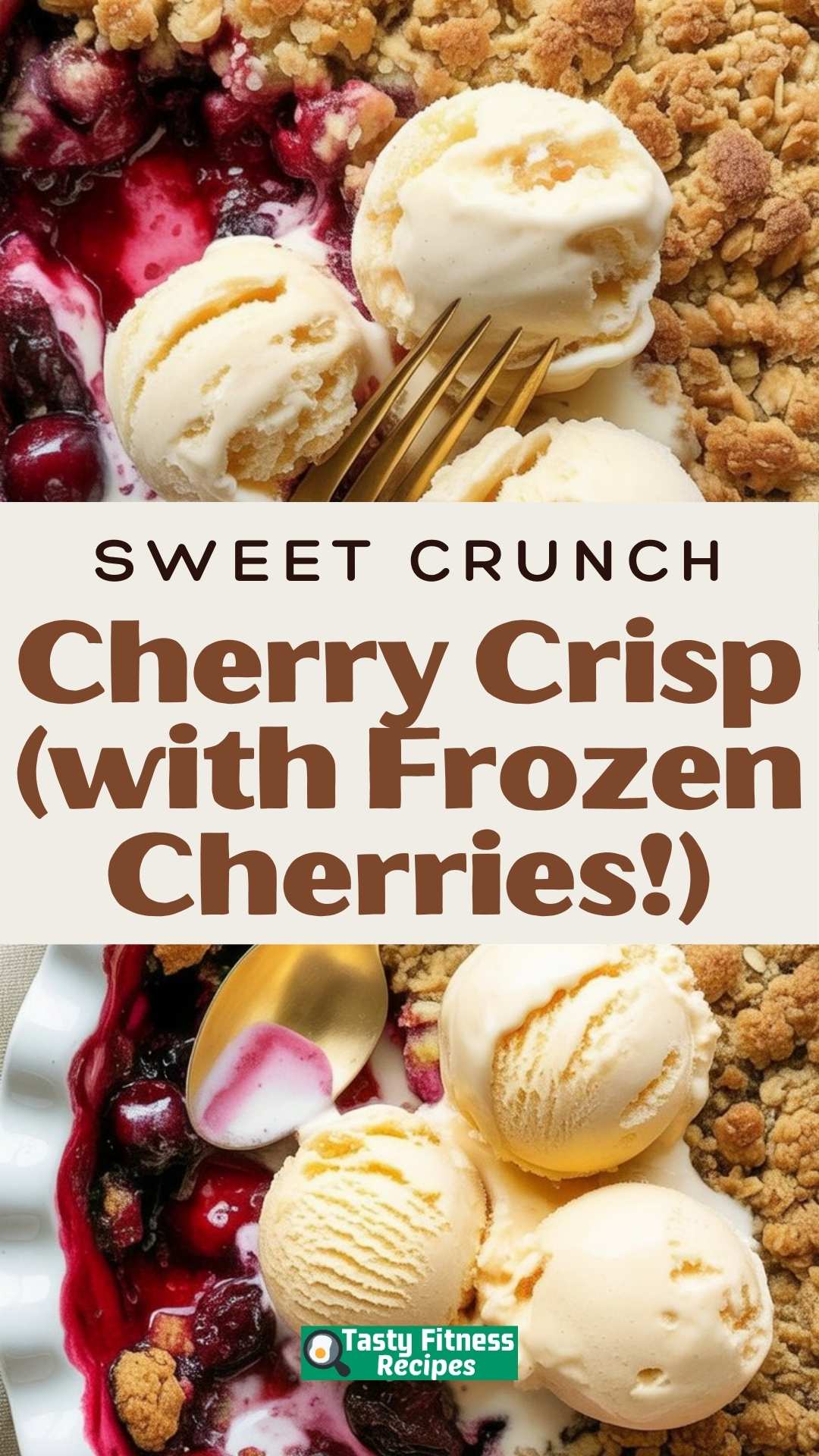 easy Cherry Crisp (with Frozen Cherries!)