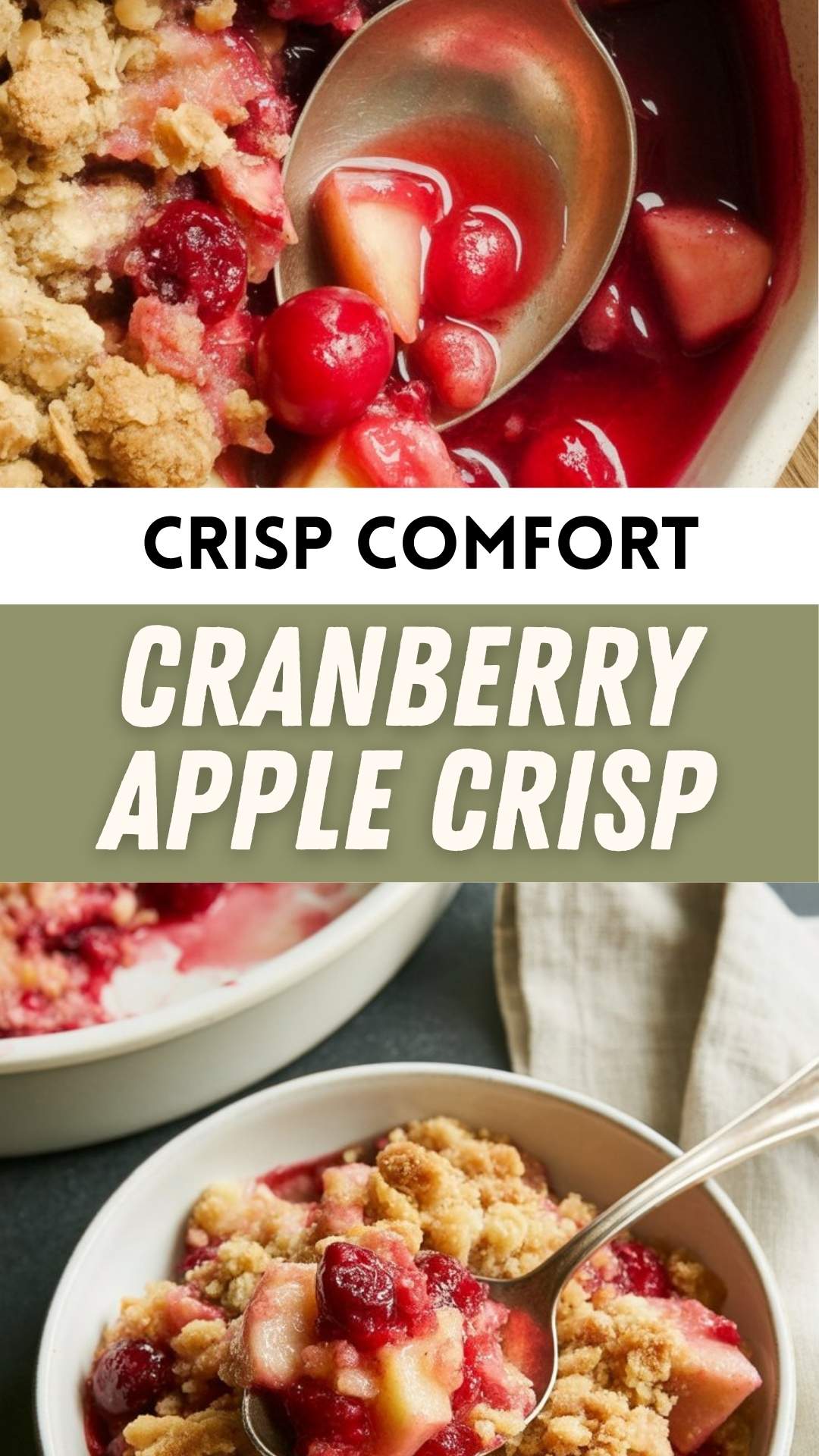 easy Cranberry Apple Crisp