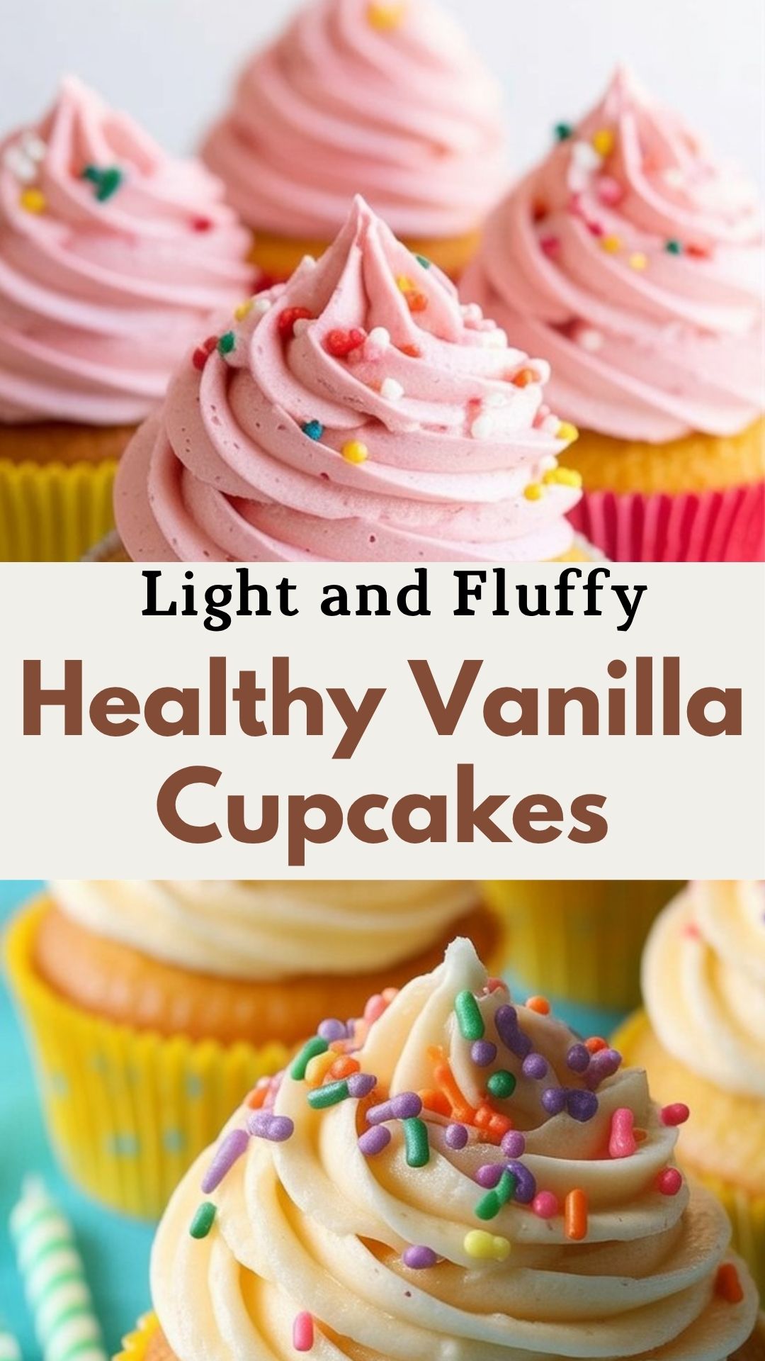 easy Healthy Vanilla Cupcakes